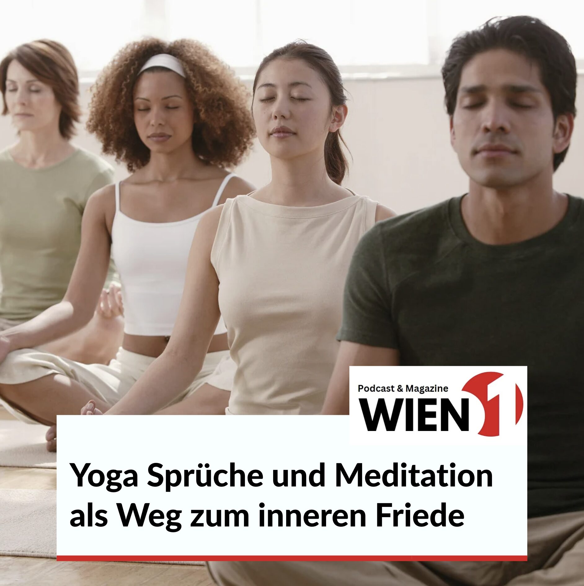 Yoga Sprüche und Meditation als Weg zum inneren Friede
