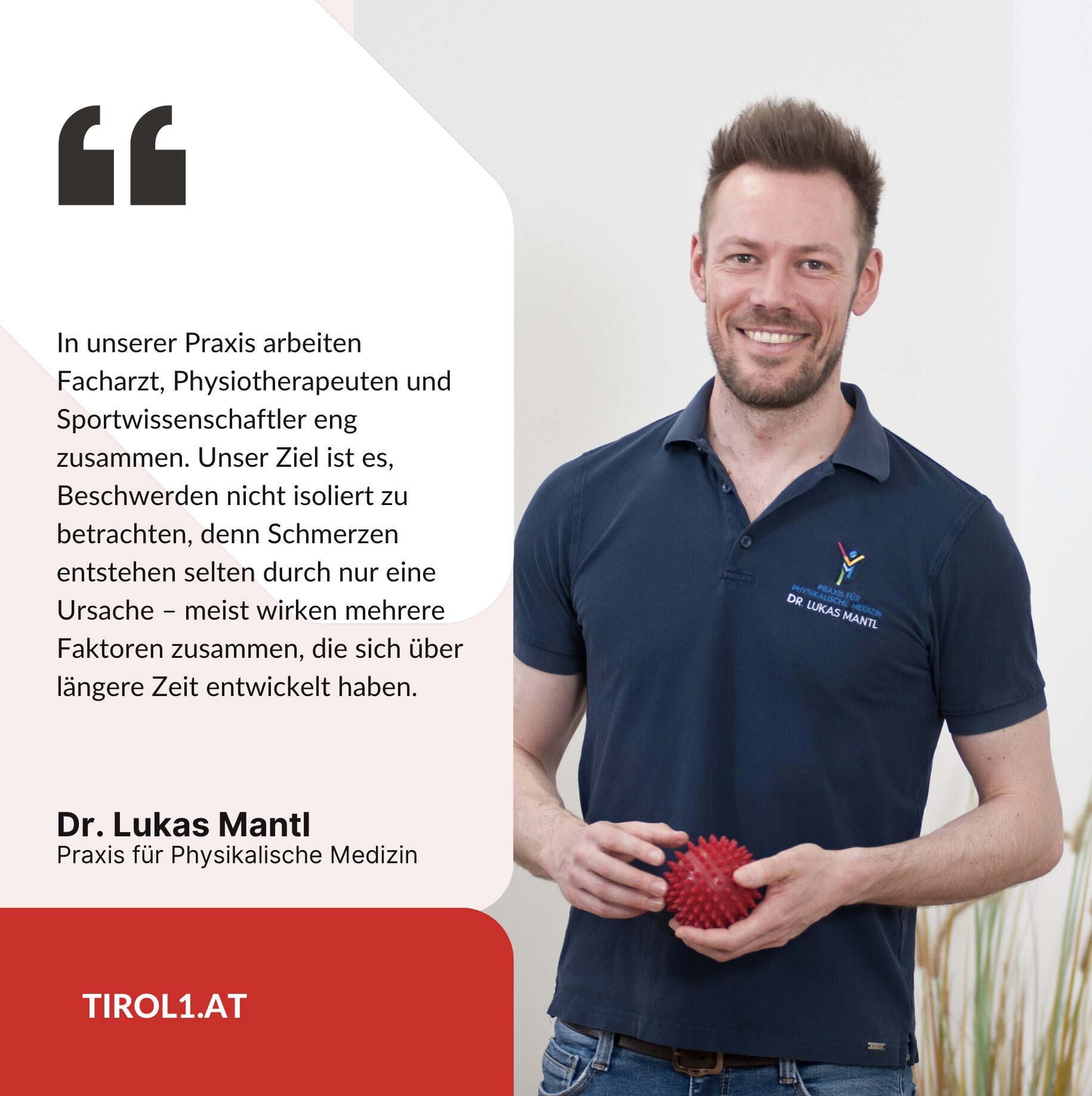Dr. Lukas Mantl Praxis für Physikalische Medizin Dr. Lukas Mantl Praxis für Physikalische Medizin